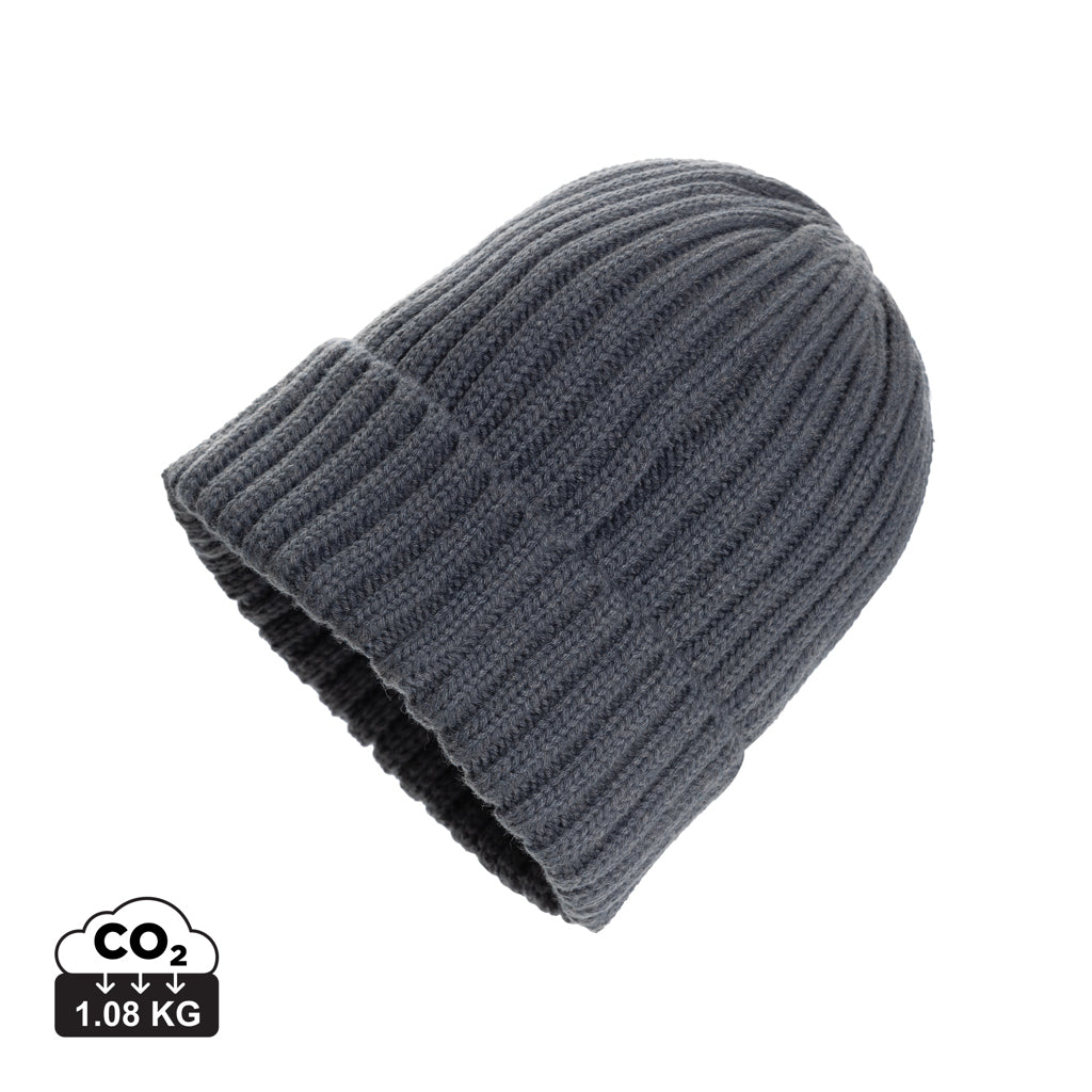 Kennedi AWARE™ Polylana® beanie with large rib - Anthracite