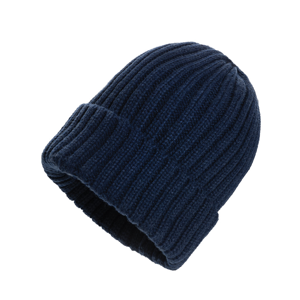 Kennedi AWARE™ Polylana® beanie with large rib - Navy