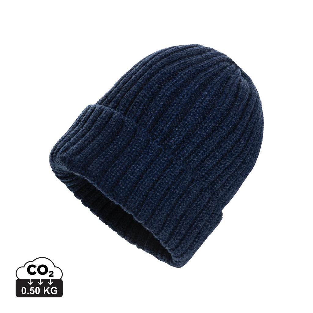 Kennedi AWARE™ Polylana® beanie with large rib - Navy