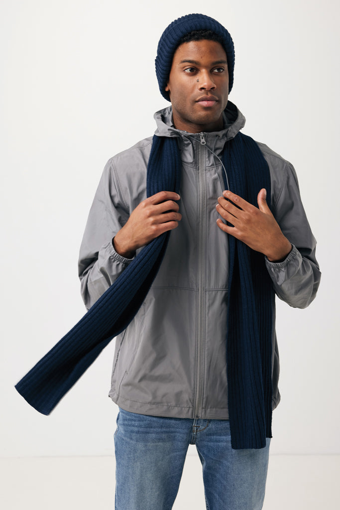 Impact AWARE™  Polylana® double knitted beanie - Navy