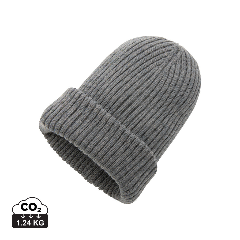 Impact AWARE™  Polylana® double knitted beanie - Anthracite