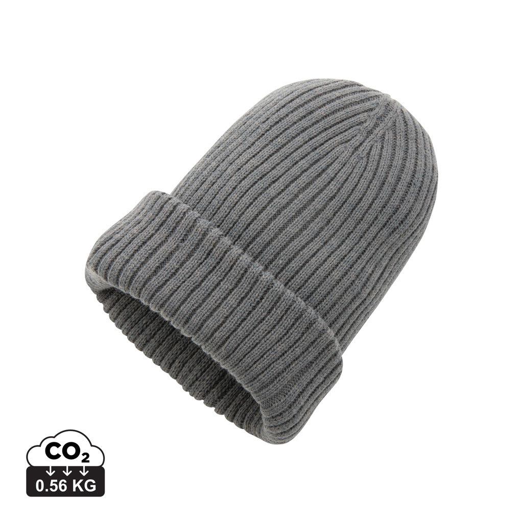 Impact AWARE™  Polylana® double knitted beanie - Anthracite