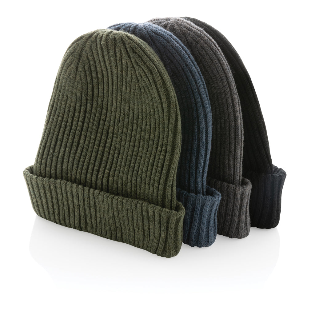 Impact AWARE™  Polylana® double knitted beanie - Green