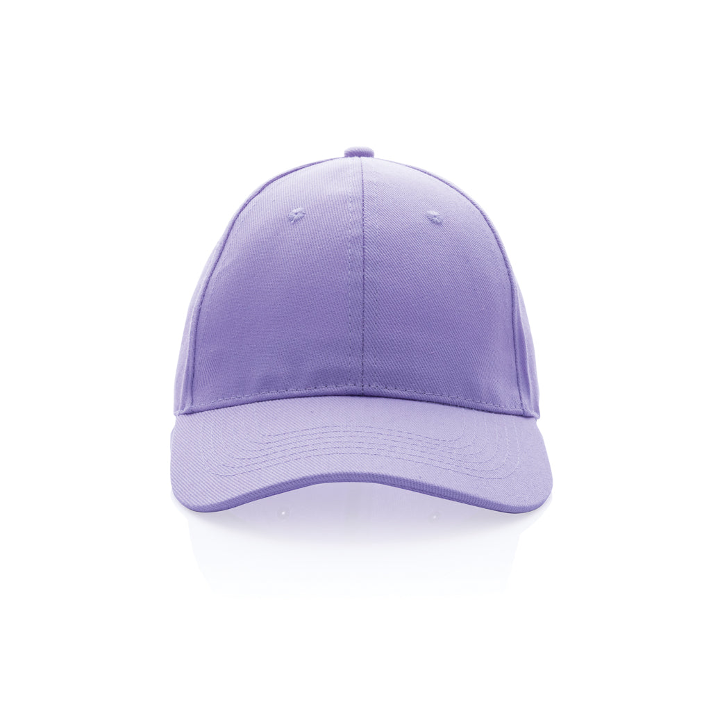 Impact 6 panel 280gr Recycled cotton cap with AWARE™ tracer - Lavender