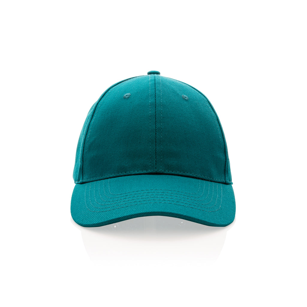 Impact 6 panel 280gr Recycled cotton cap with AWARE™ tracer - Verdigris