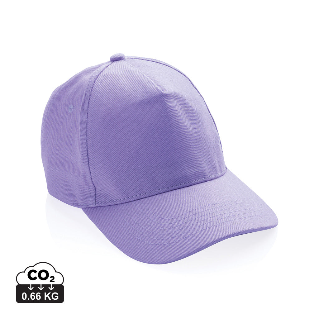 Impact 5panel 280gr Recycled cotton cap with AWARE™ tracer - Lavender