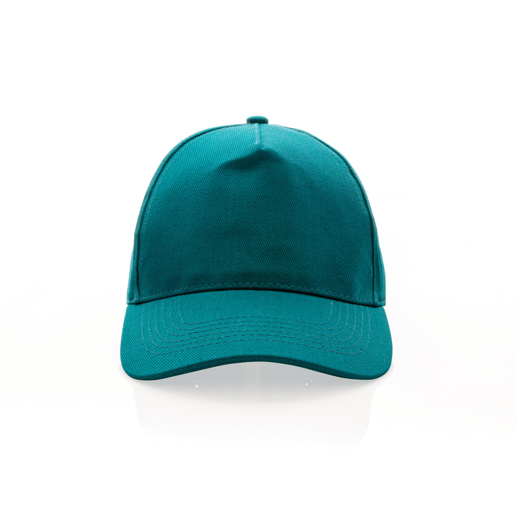 Impact 5panel 280gr Recycled cotton cap with AWARE™ tracer - Verdigris