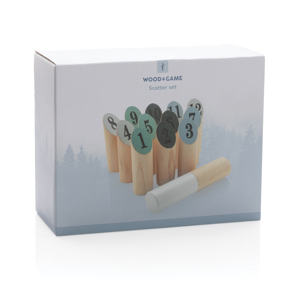 Wooden scatter set - Brown