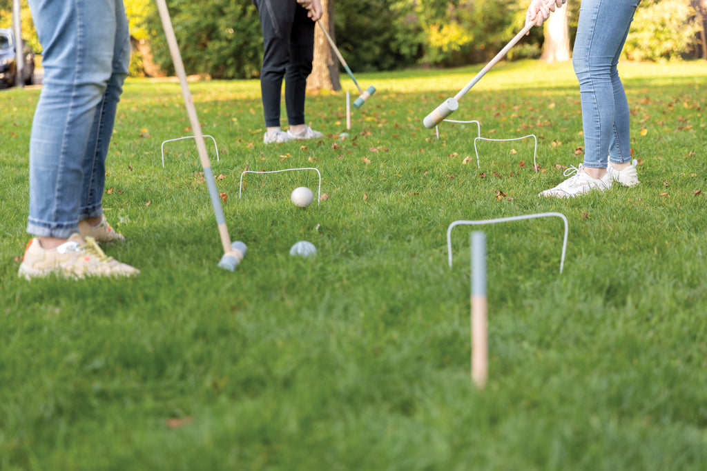 Wooden croquet set - Brown