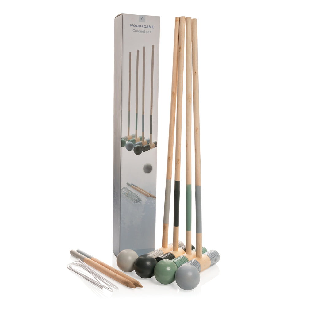 Wooden croquet set - Brown