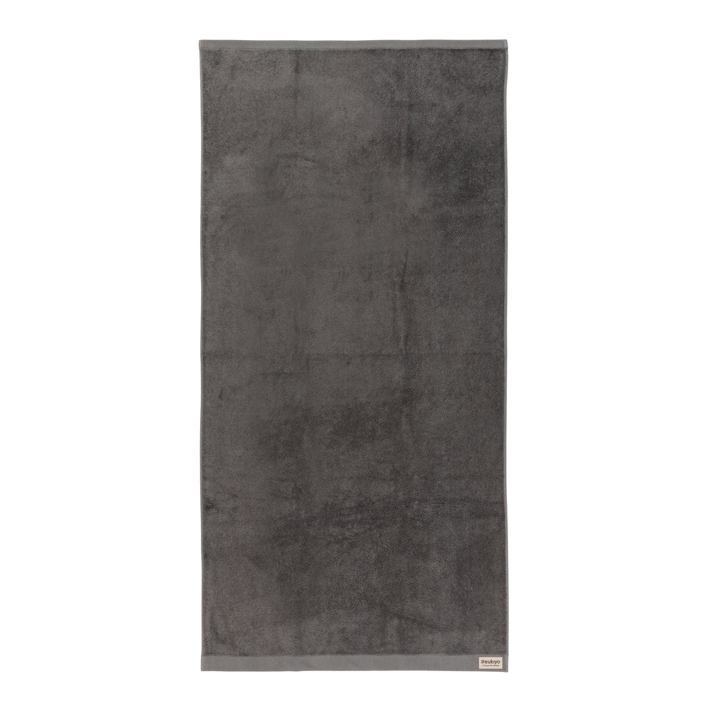 Ukiyo Sakura AWARE™ 500 gsm bath towel 70x140cm - Anthracite