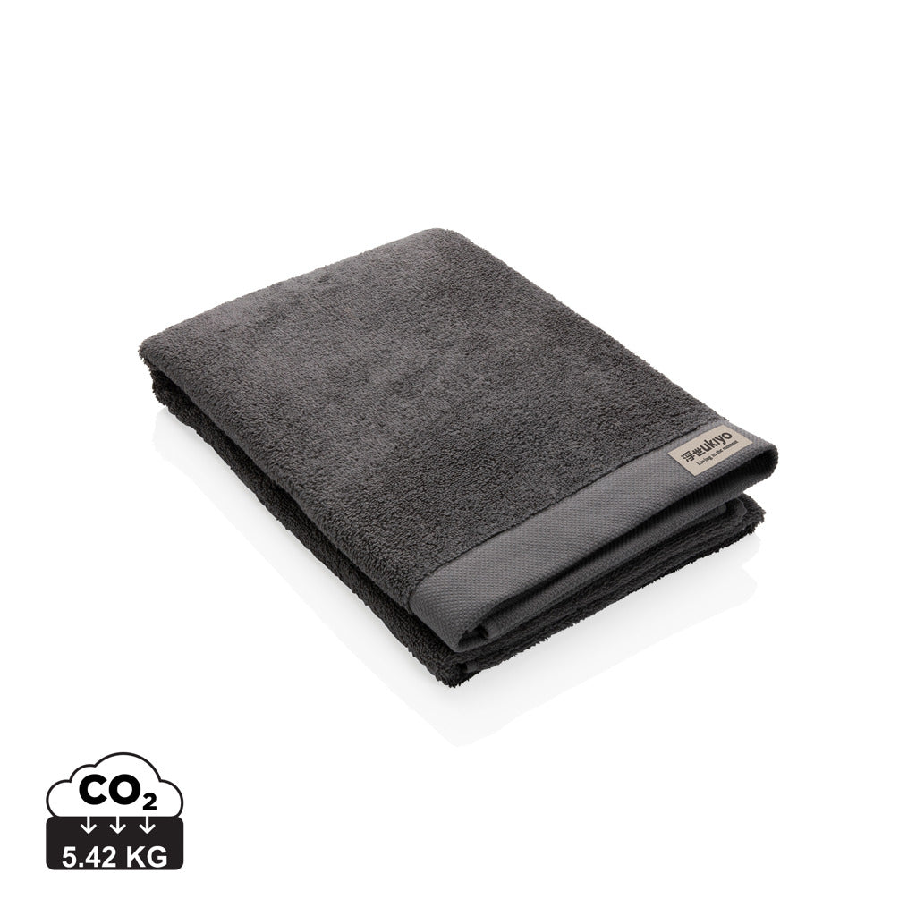 Ukiyo Sakura AWARE™ 500 gsm bath towel 70x140cm - Anthracite