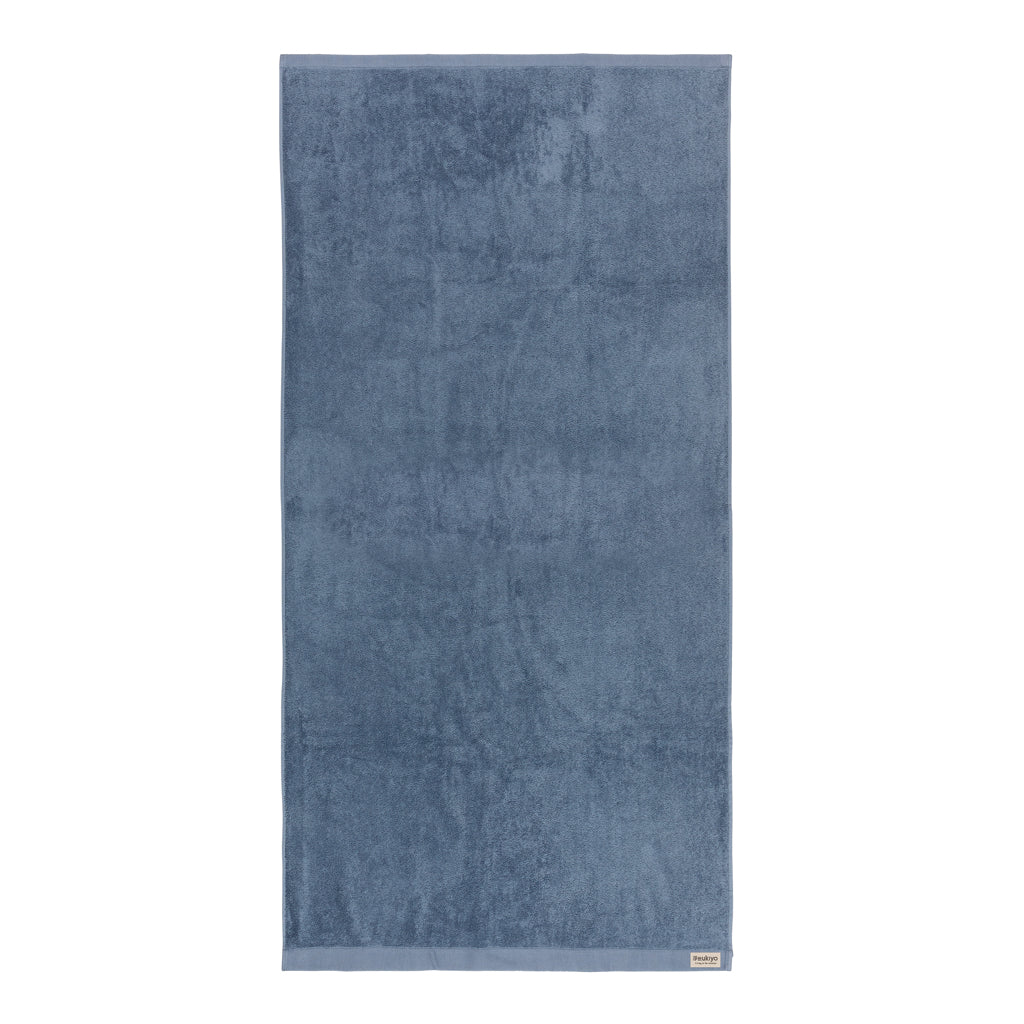 Ukiyo Sakura AWARE™ 500 gsm bath towel 70x140cm - Blue