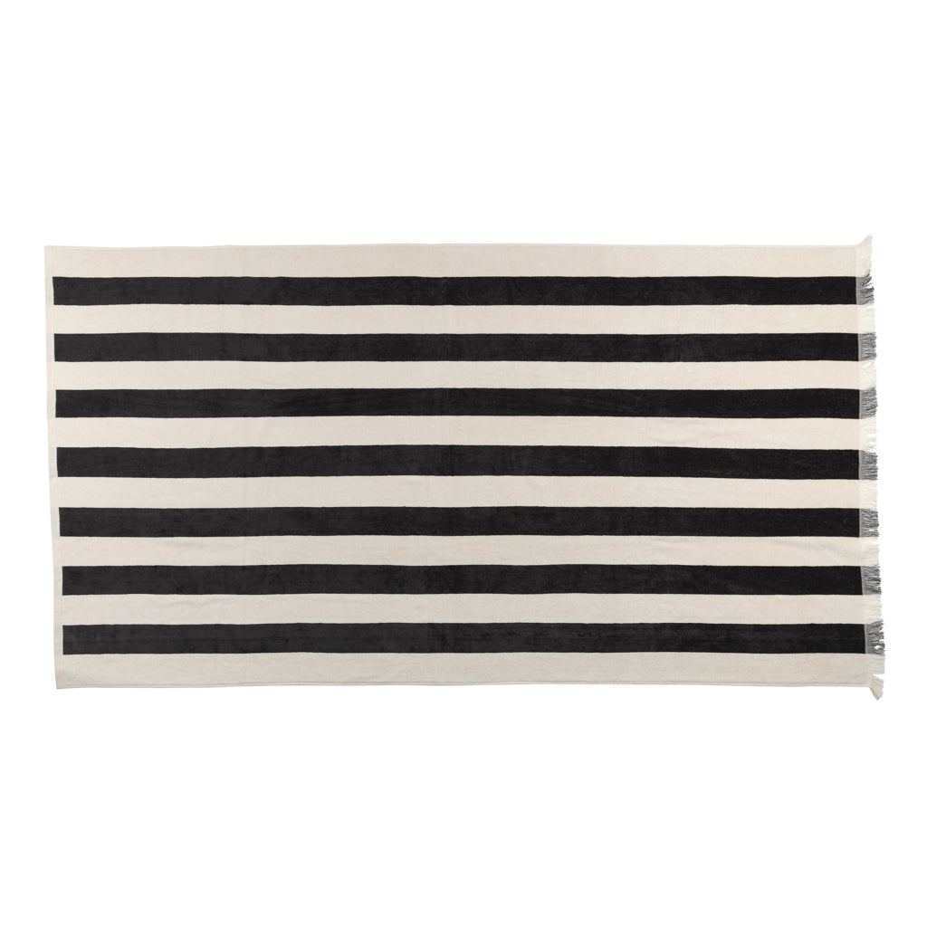 Ukiyo Yukari AWARE™ XL deluxe beach towel 100x180cm - Anthracite