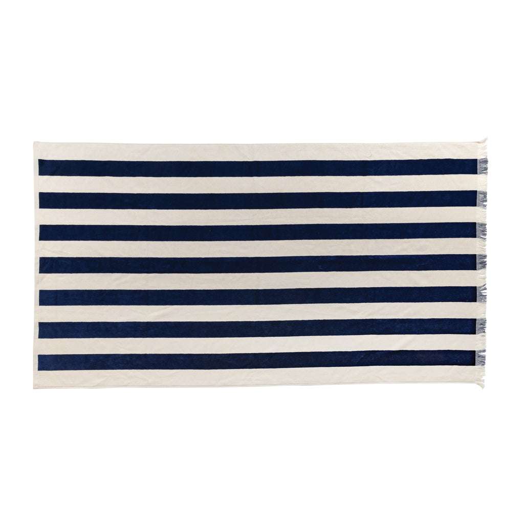 Ukiyo Yukari AWARE™ XL deluxe beach towel 100x180cm - Navy