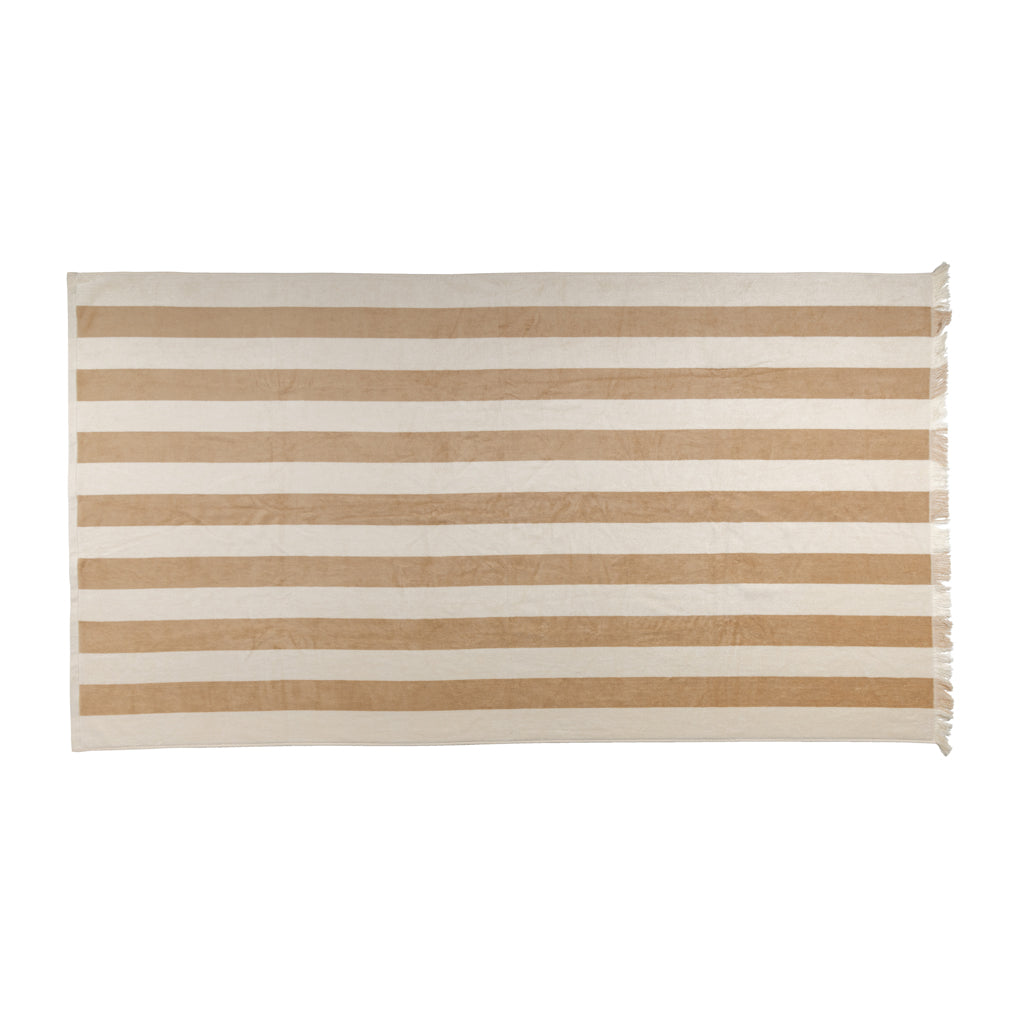 Ukiyo Yukari AWARE™ XL deluxe beach towel 100x180cm - Brown