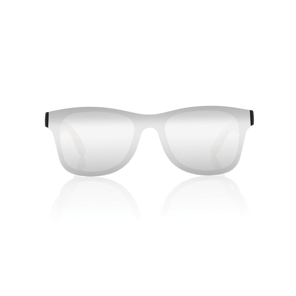 Prism RCS recycled plastic sunglasses with bamboo frame - Brown