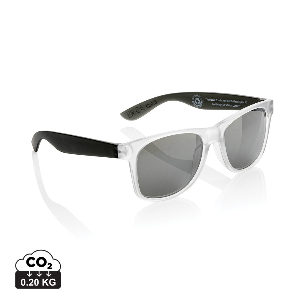 Gleam RCS recycled PC mirror lens sunglasses - Black