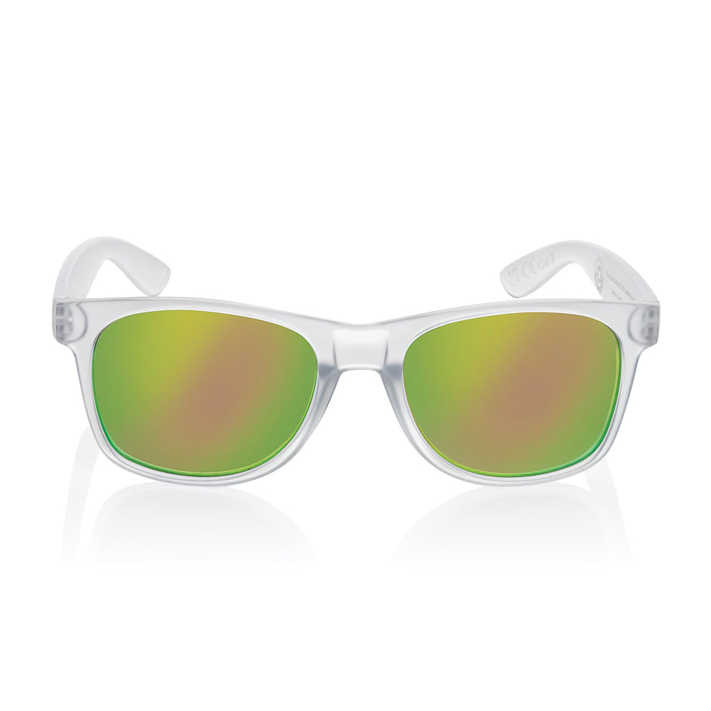 Gleam RCS recycled PC mirror lens sunglasses - White