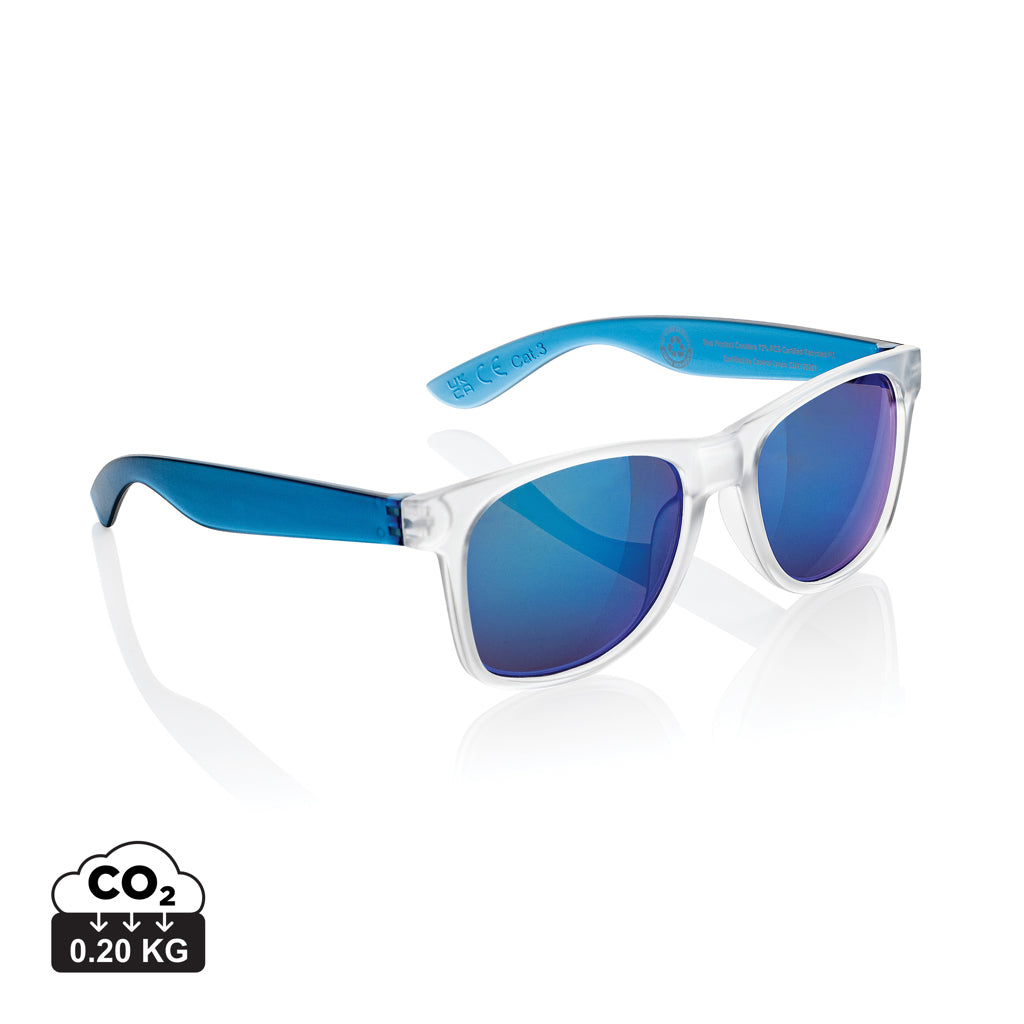 Gleam RCS recycled PC mirror lens sunglasses - Blue