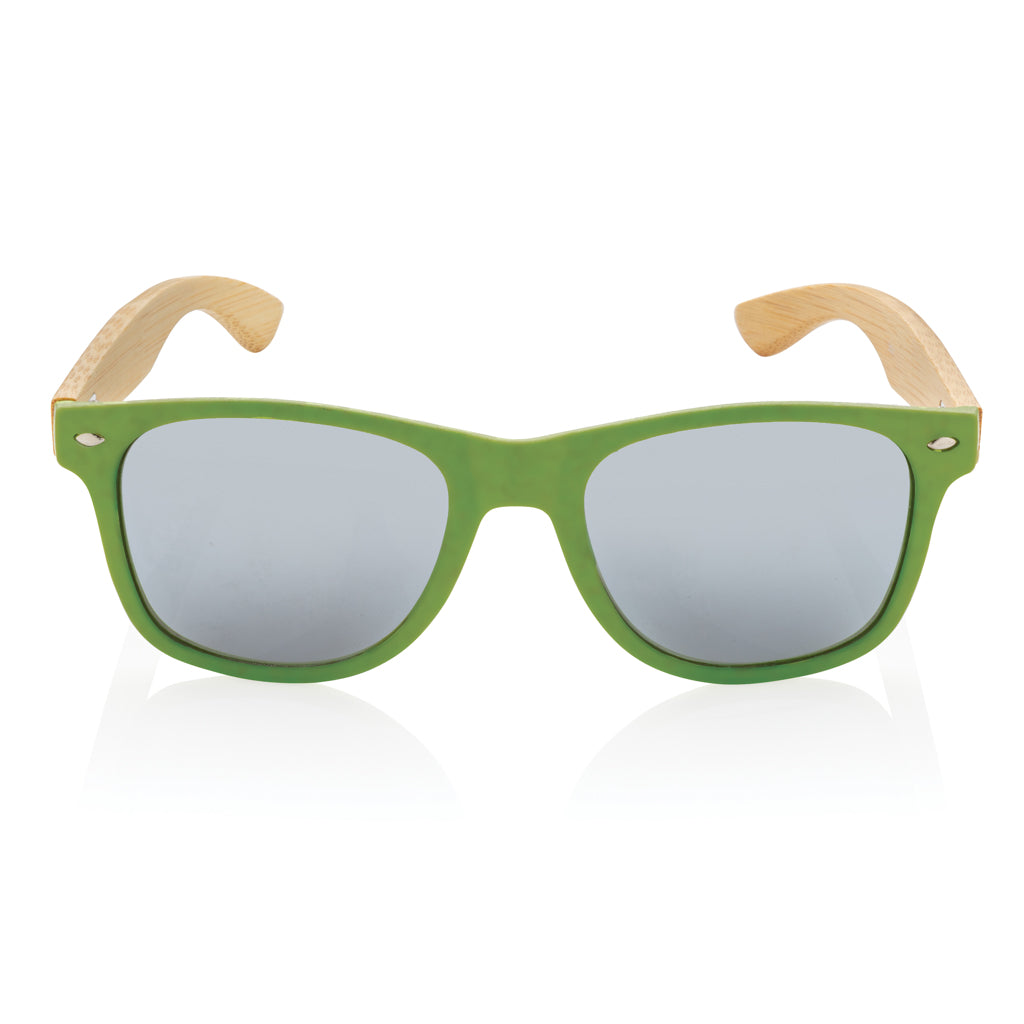 Bamboo and RCS recycled plastic sunglasses - Green