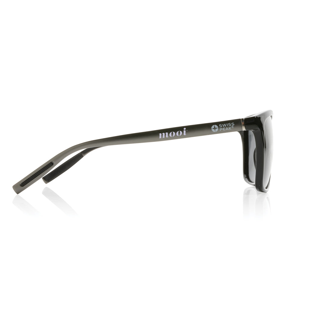 Swiss Peak RCS rplastic polarised sunglasses - Black
