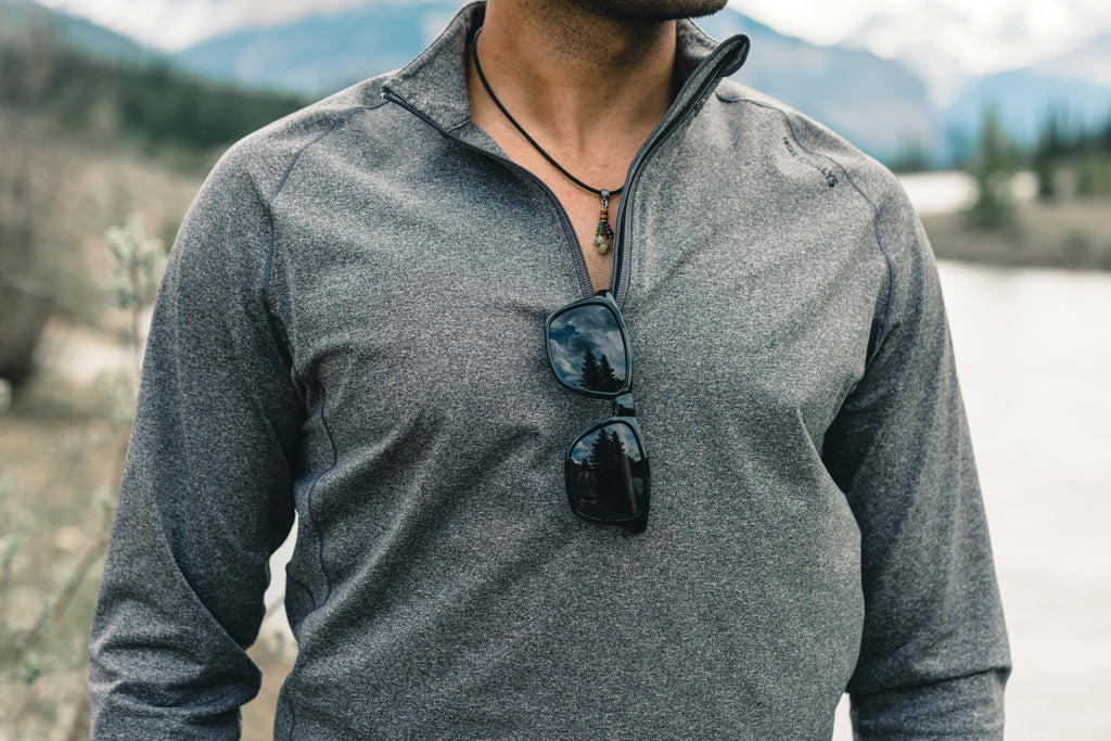 Swiss Peak RCS rplastic polarised sunglasses - Black