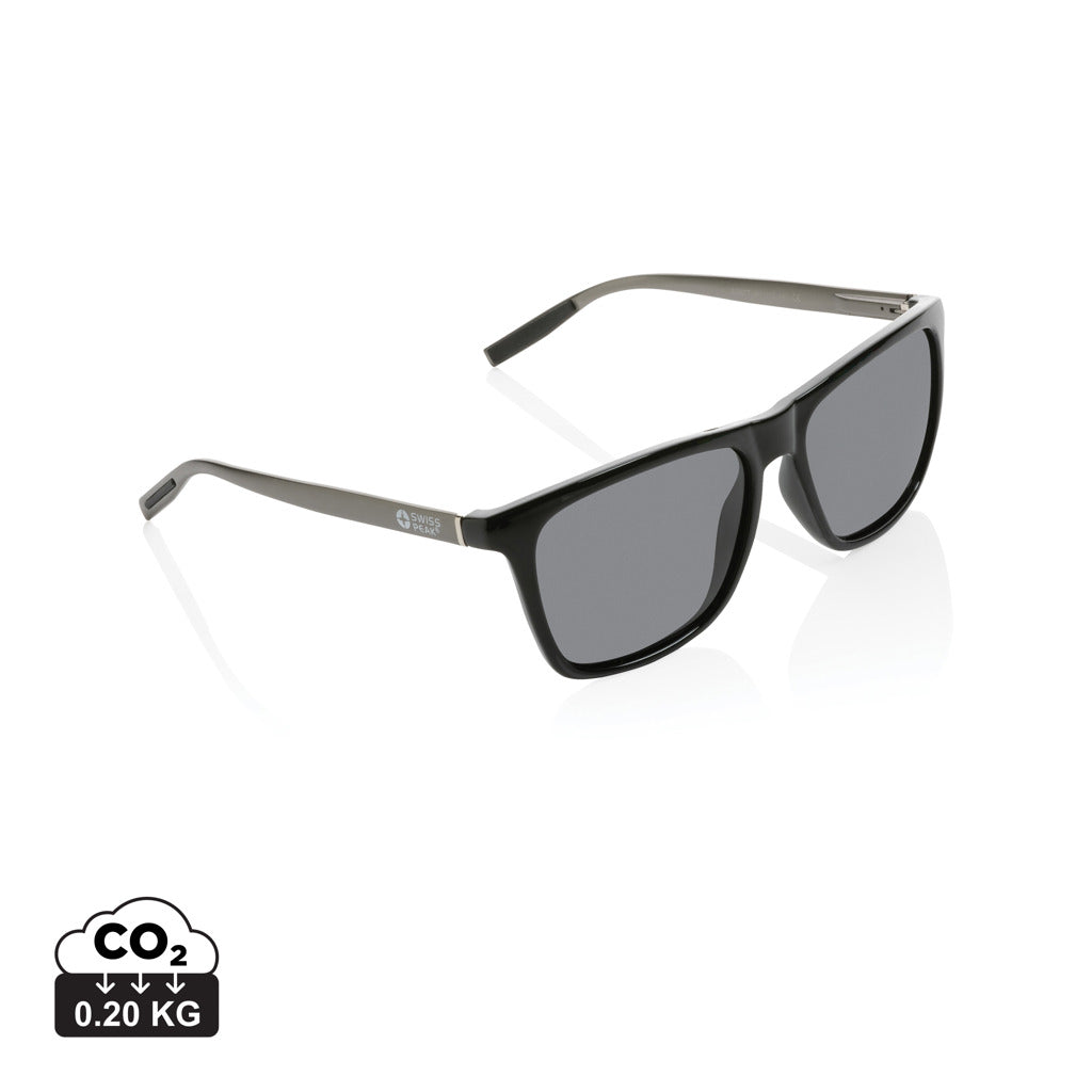 Swiss Peak RCS rplastic polarised sunglasses - Black