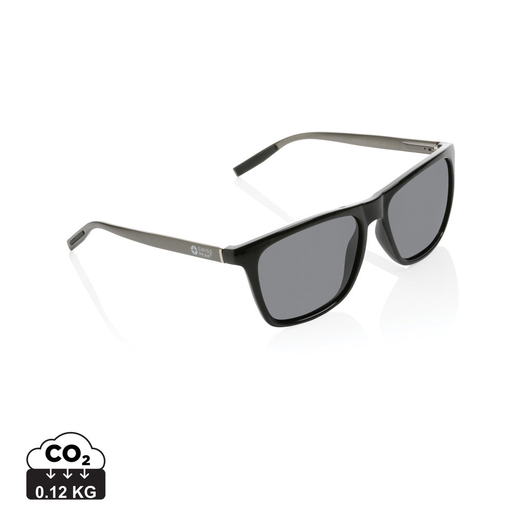 Swiss Peak RCS rplastic polarised sunglasses - Black
