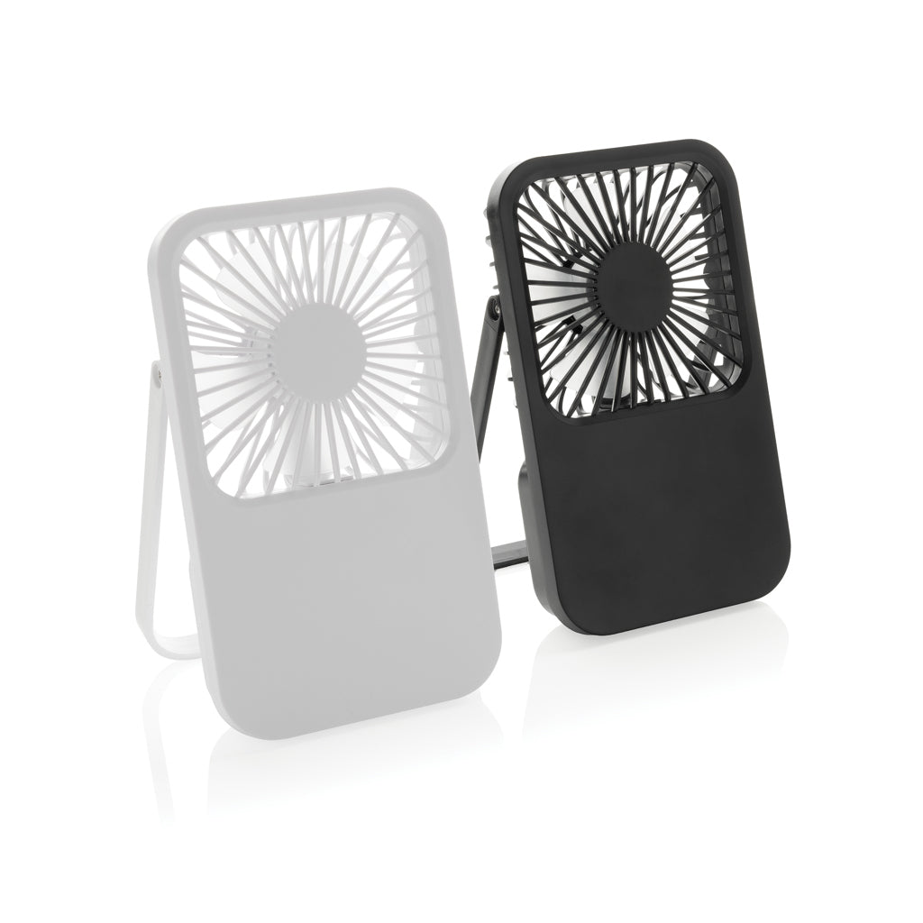 Aervina RCS recycled plastic re-chargeable desk fan - White