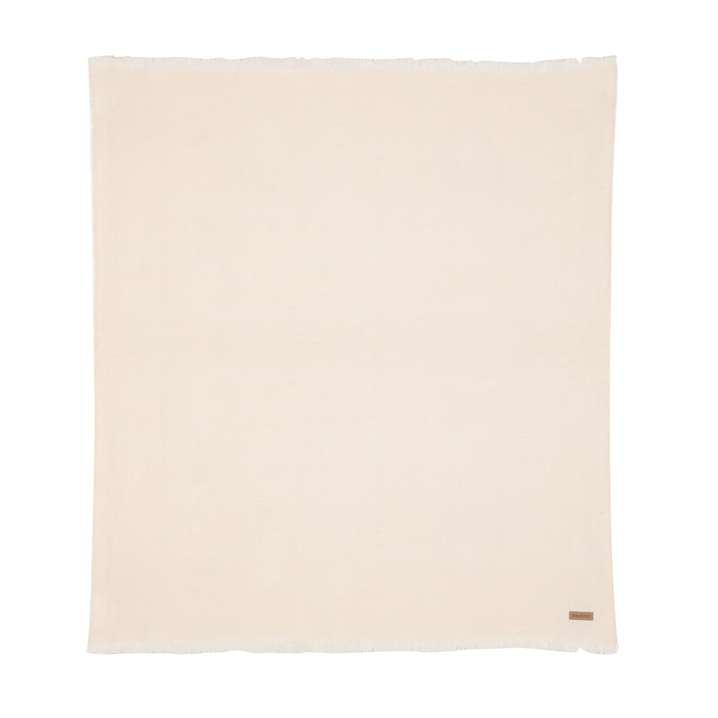 Ukiyo Aware™ Polylana® woven blanket 130x150cm - Off White
