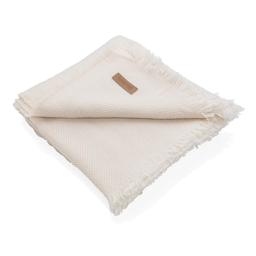 Ukiyo Aware™ Polylana® woven blanket 130x150cm - Off White