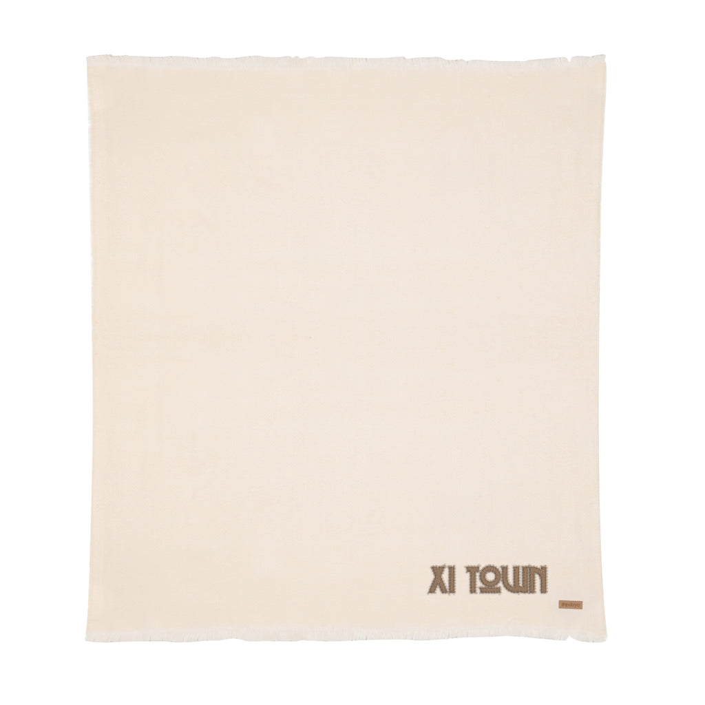 Ukiyo Aware™ Polylana® woven blanket 130x150cm - Off White