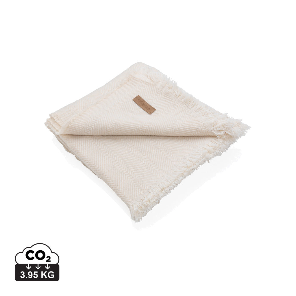 Ukiyo Aware™ Polylana® woven blanket 130x150cm - Off White