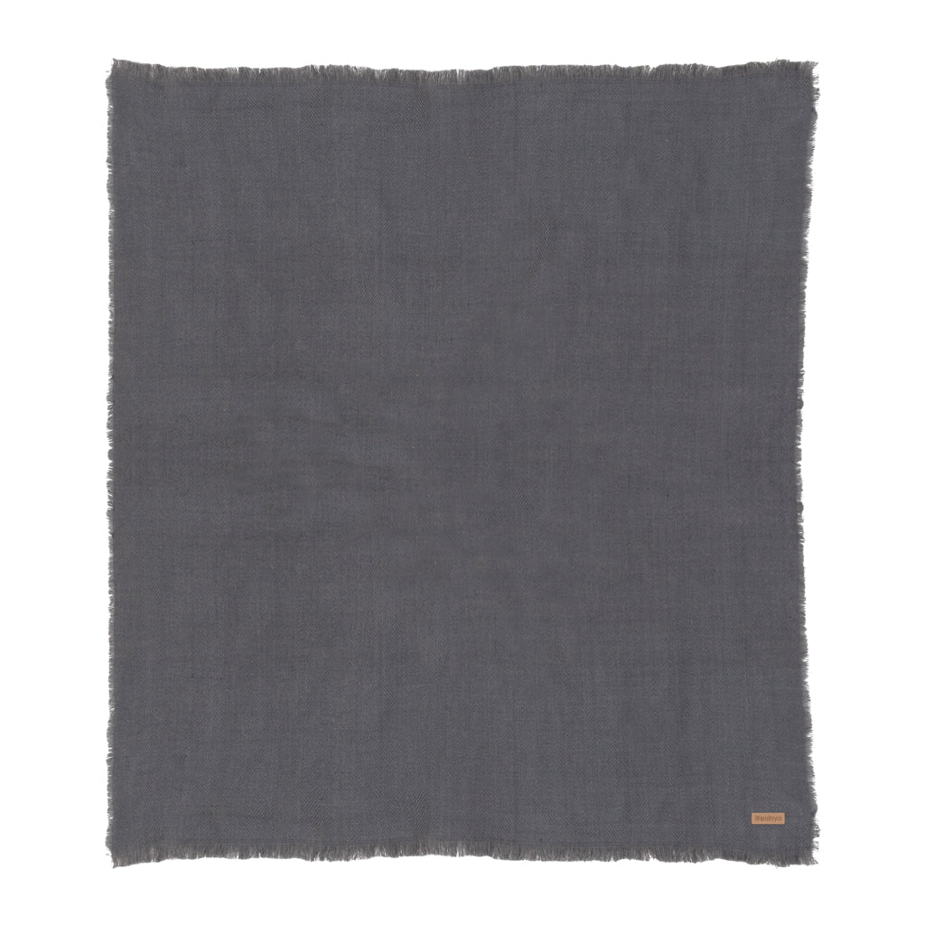 Ukiyo Aware™ Polylana® woven blanket 130x150cm - Grey