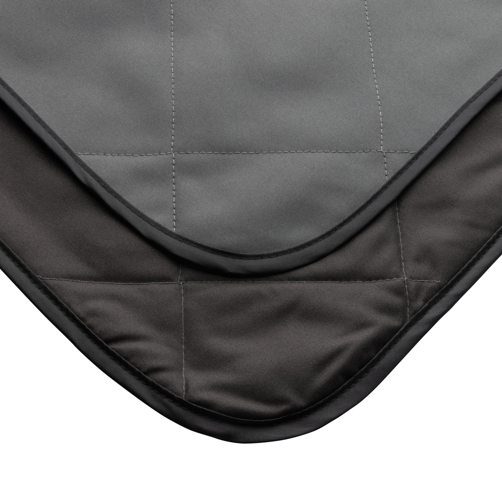Impact Aware™ RPET foldable quilted picnic blanket - Anthracite
