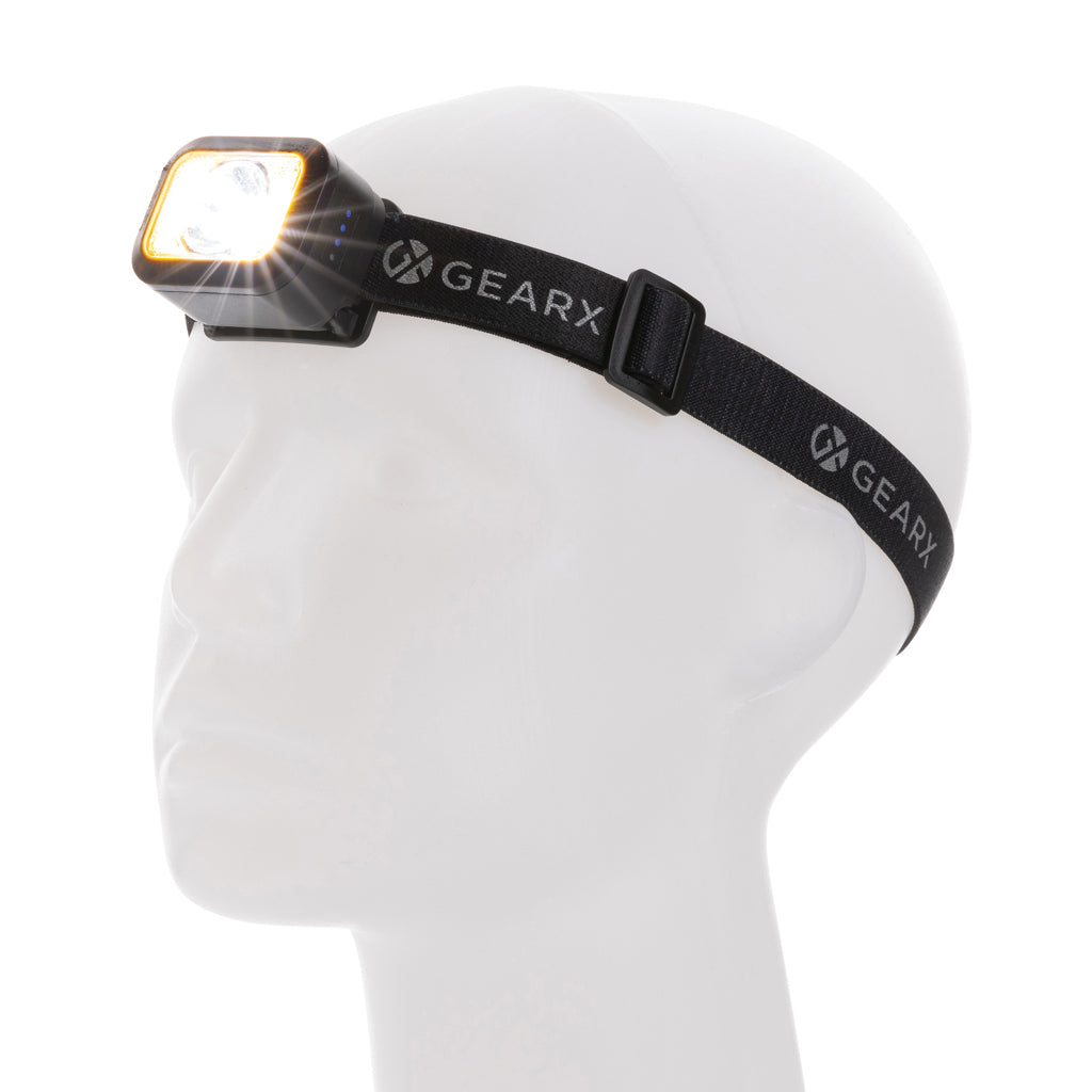 Gear X RCS rPlastic heavy duty head torch - Black