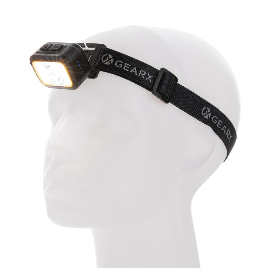 Gear X RCS rPlastic heavy duty head torch - Black