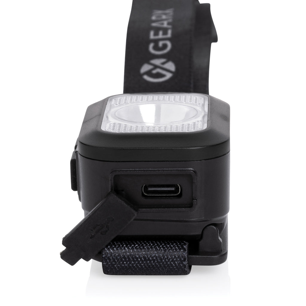 Gear X RCS rPlastic heavy duty head torch - Black