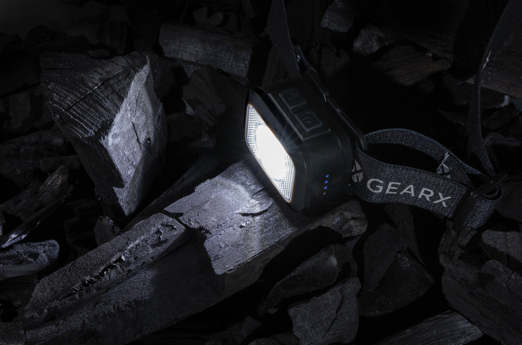 Gear X RCS rPlastic heavy duty head torch - Black