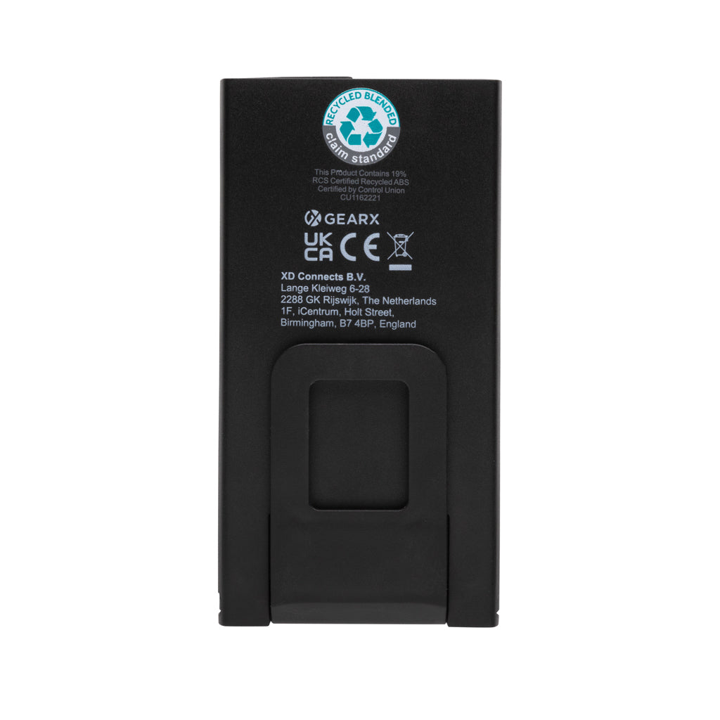 Gear X RCS recycled plastic USB pocket work light 260 lumen - Grey