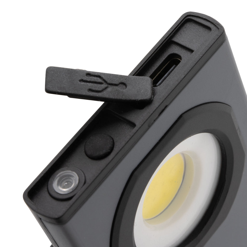 Gear X RCS recycled plastic USB pocket work light 260 lumen - Grey