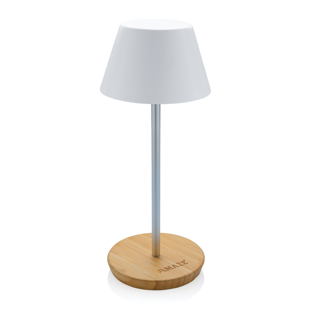 Pure Glow RCS usb-rechargeable recycled plastic table lamp - White