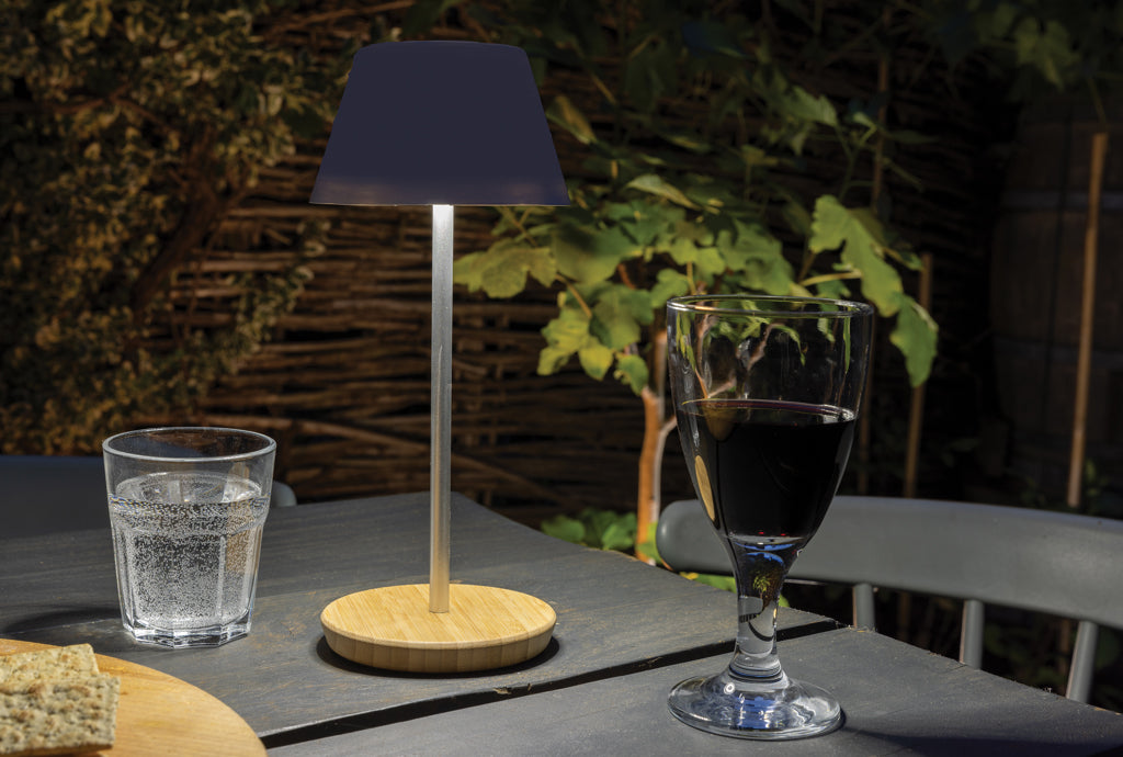 Pure Glow RCS usb-rechargeable recycled plastic table lamp - White