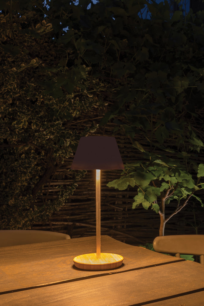 Pure Glow RCS usb-rechargeable recycled plastic table lamp - White