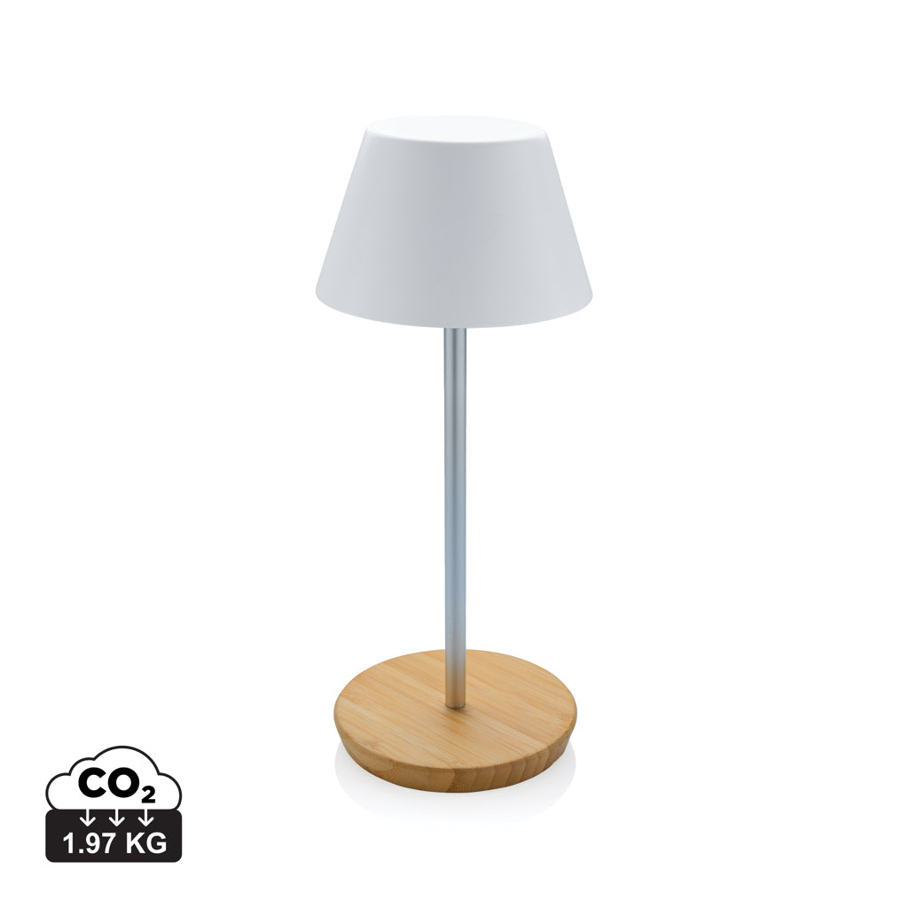 Pure Glow RCS usb-rechargeable recycled plastic table lamp - White