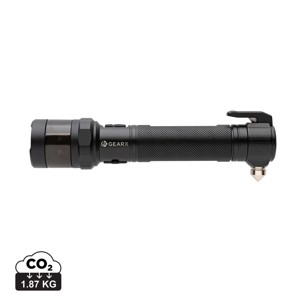 Gear X RCS recycled aluminium high performance car torch - Black