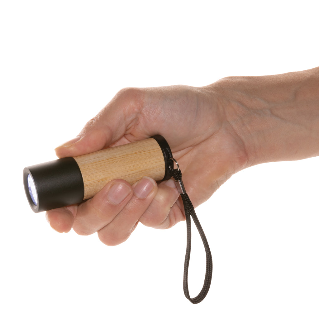 Bamboo and RCS certfied recycled plastic torch - Brown