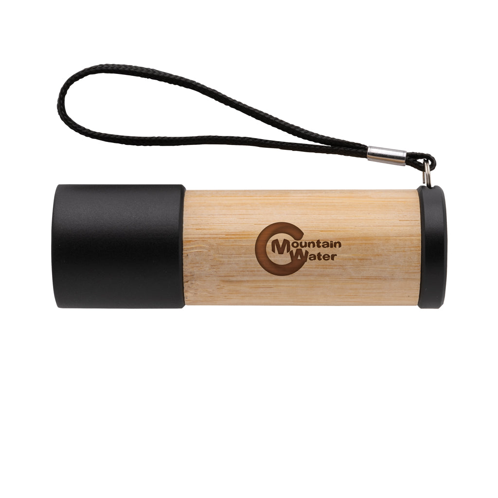 Bamboo and RCS certfied recycled plastic torch - Brown