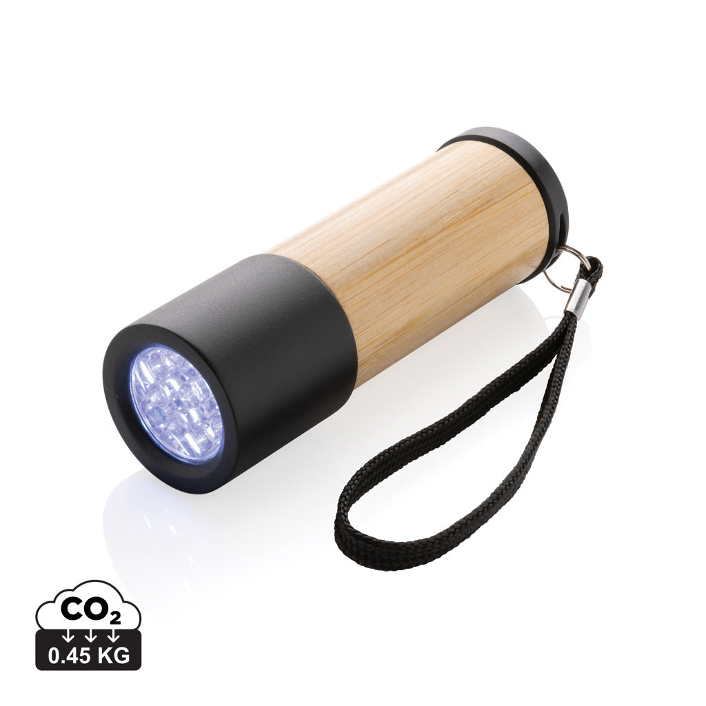 Bamboo and RCS certfied recycled plastic torch - Brown